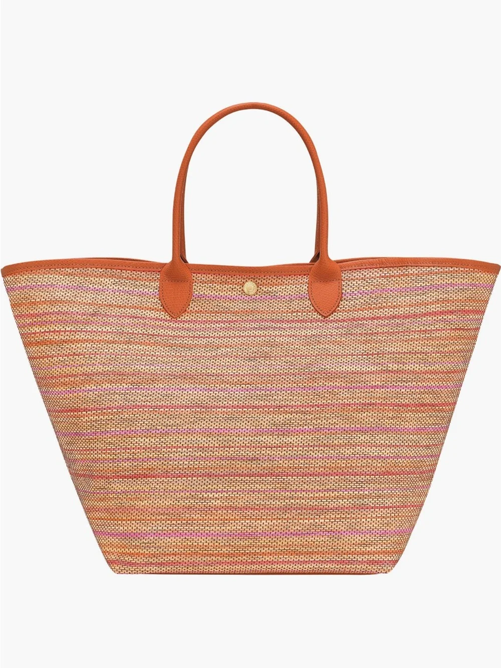 Longchamp Large Le Pliage Panier Rainbow Raffia Tote - Picture 3 of 6